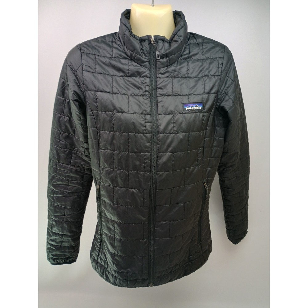 Patagonia Nano Puff Water Resistant Black Jacket Women's Size Extra Small XS